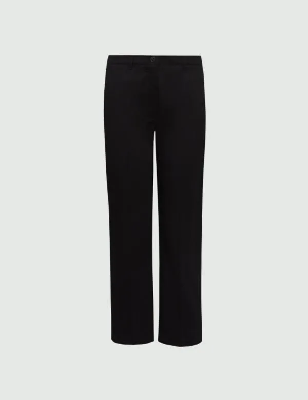 Marella Trousers Women Satin Trousers Black