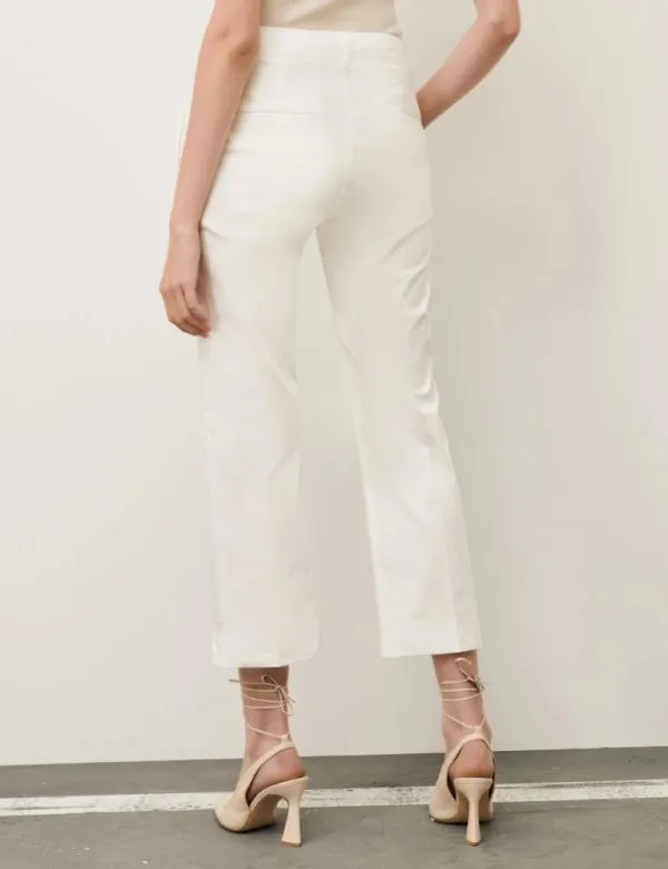 Marella Trousers Women Satin Trousers White
