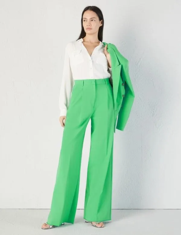Marella Trousers Women Straightleg Trousers Bright Green