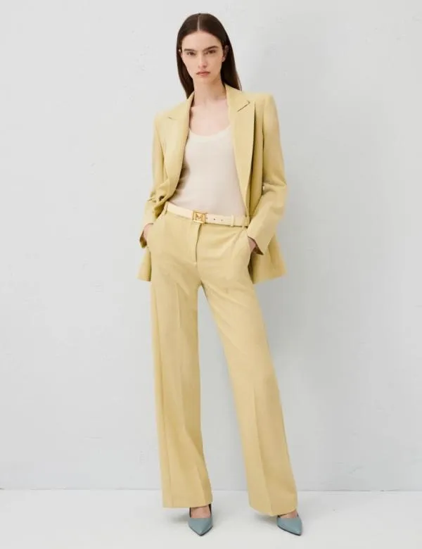 Marella Trousers Women Straightleg Trousers Yellow