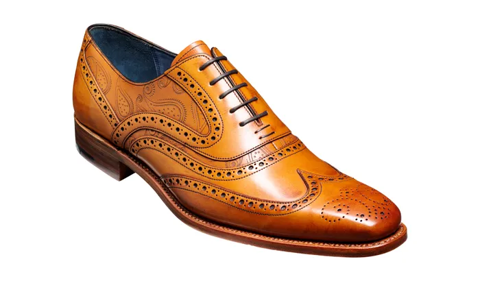 McClean 8211 Cedar Calf Paisley Laser Men Barker Shoes Wedding Shoes