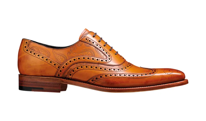 McClean 8211 Cedar Calf Paisley Laser Men Barker Shoes Wedding Shoes