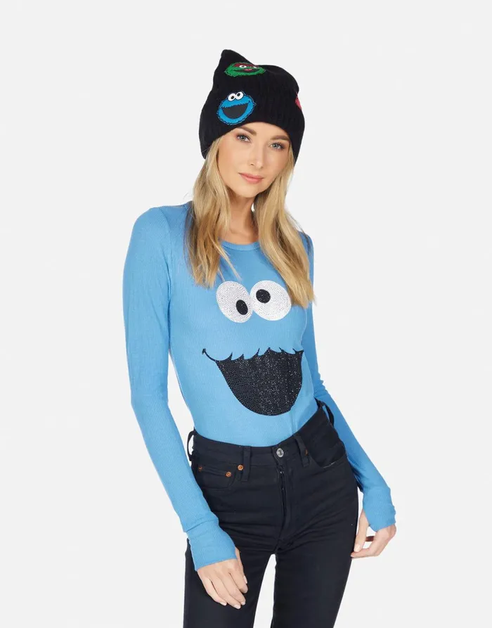 McKinley Crystal Cookie Monster Riptide Women039s Lauren Moshi Long Sleeve