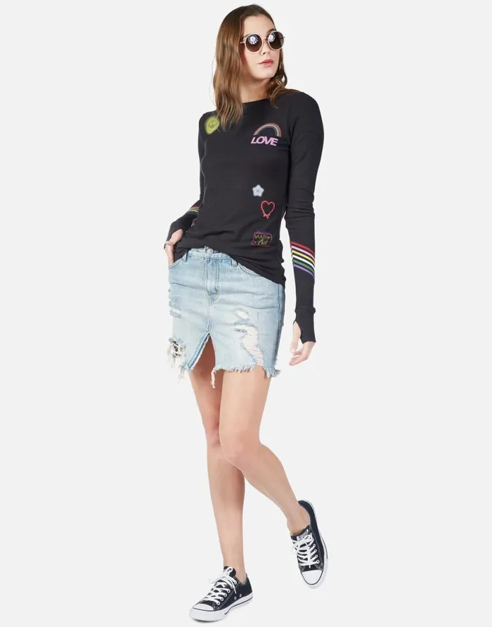 McKinley Neon Signs Onyx Women039s Lauren Moshi Long Sleeve