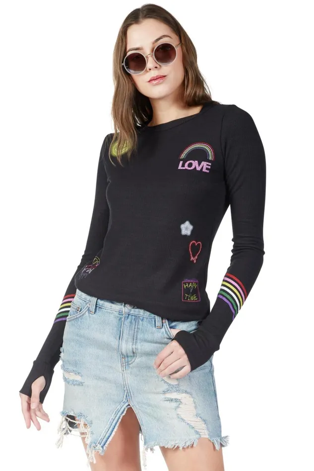 McKinley Neon Signs Onyx Women039s Lauren Moshi Long Sleeve