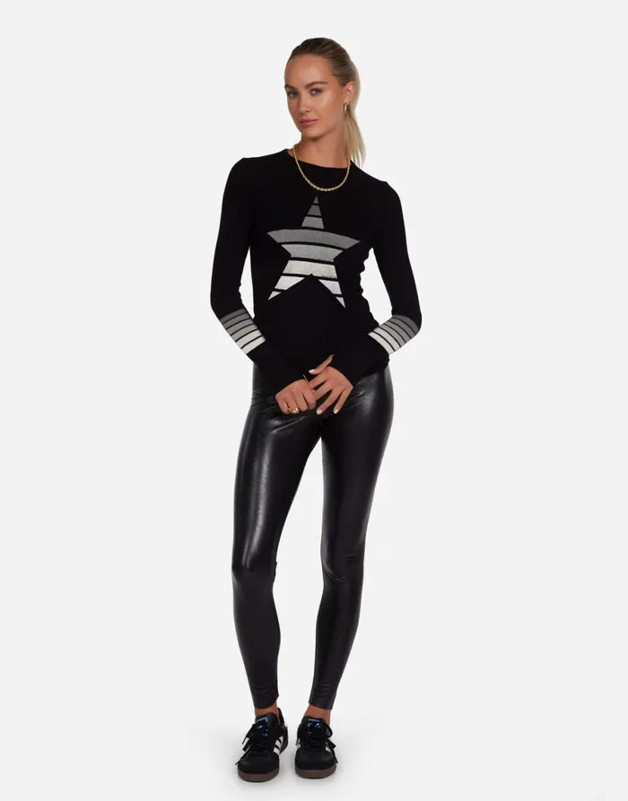 McKinley Ombre Star Black Women039s Lauren Moshi Long Sleeve