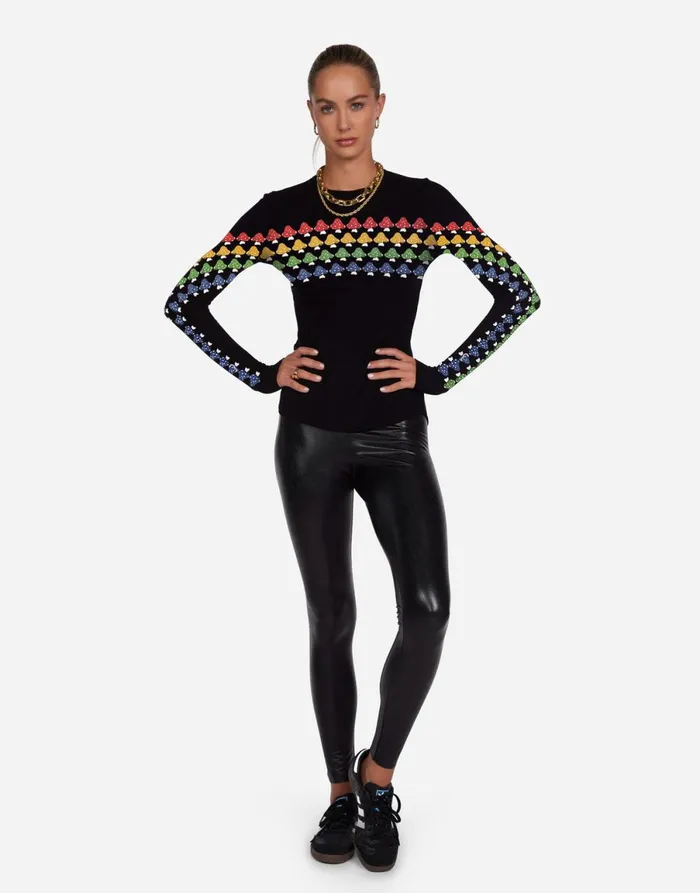 McKinley Rainbow Mushrooms Onyx Women039sMen039s Lauren Moshi Hoodies