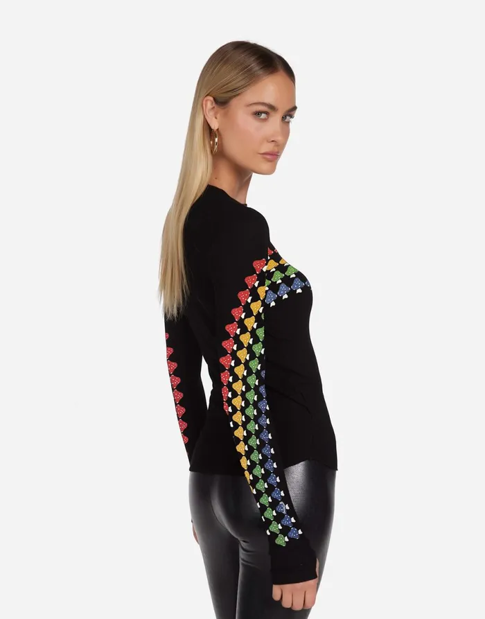 McKinley Rainbow Mushrooms Onyx Women039sMen039s Lauren Moshi Hoodies