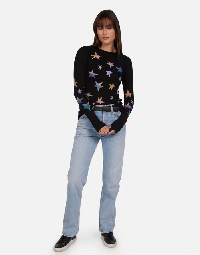 McKinley Rainbow Stars Black Women039s Lauren Moshi Long Sleeve