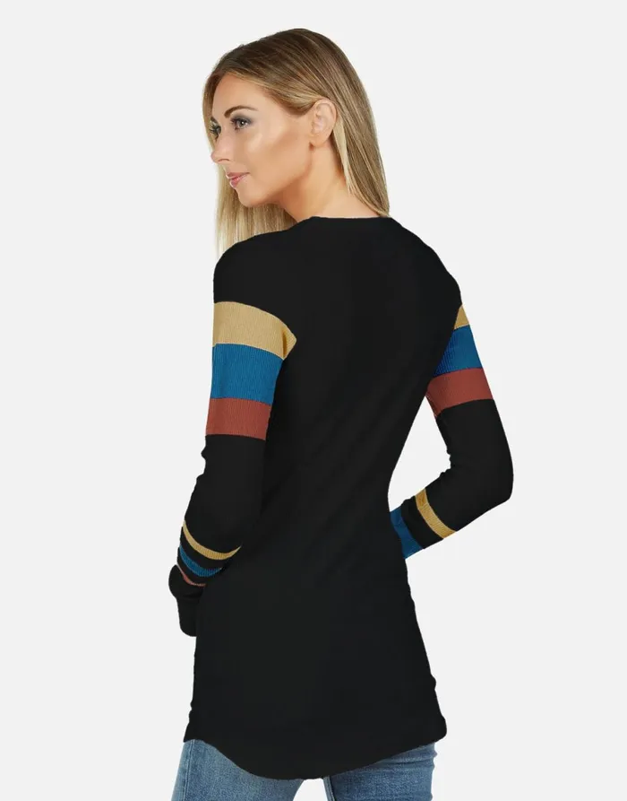 McKinley X Happy Peace Love Black Women039s Lauren Moshi Long Sleeve