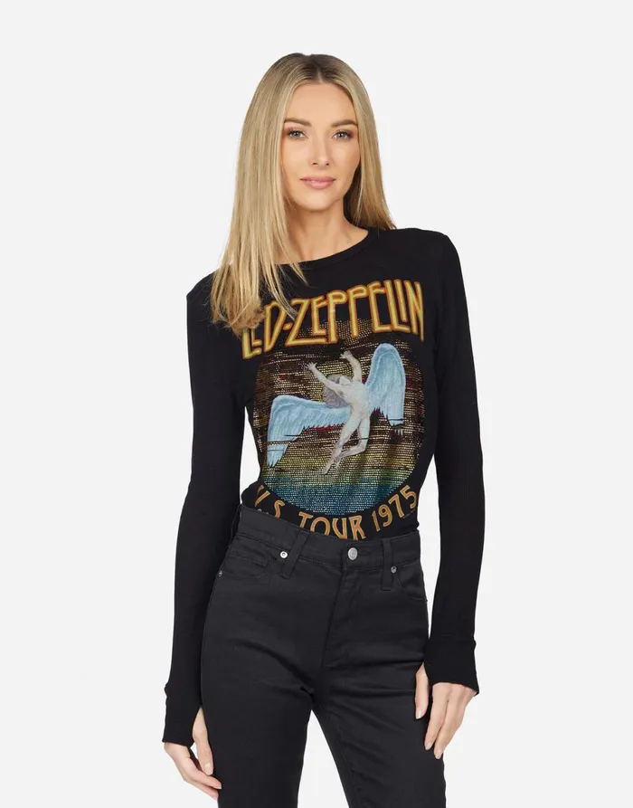 McKinley X Led Zeppelin Black Women039s Lauren Moshi Long Sleeve
