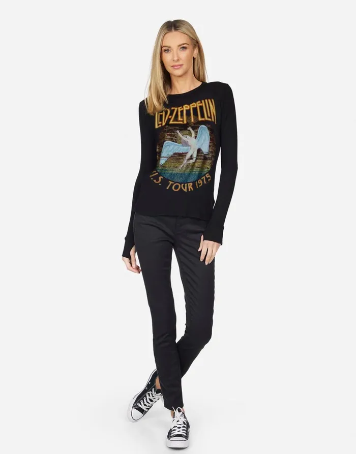 McKinley X Led Zeppelin Black Women039s Lauren Moshi Long Sleeve