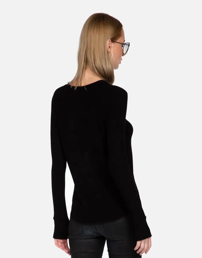 Mckinley XR Crystal Biting Lip Black Women039s Lauren Moshi Long Sleeve