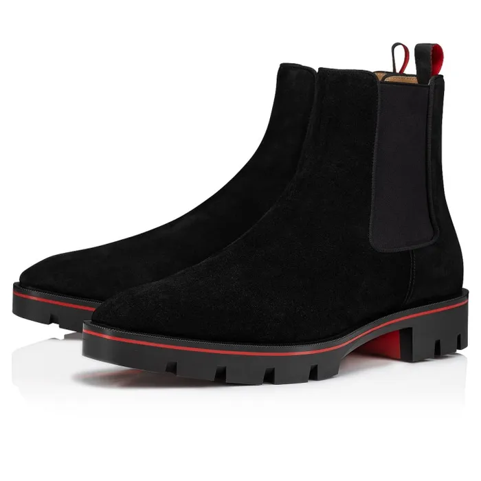 Men Alpinosol Boots 8211 Calf Leather 8211 Black Christian Louboutin Boots