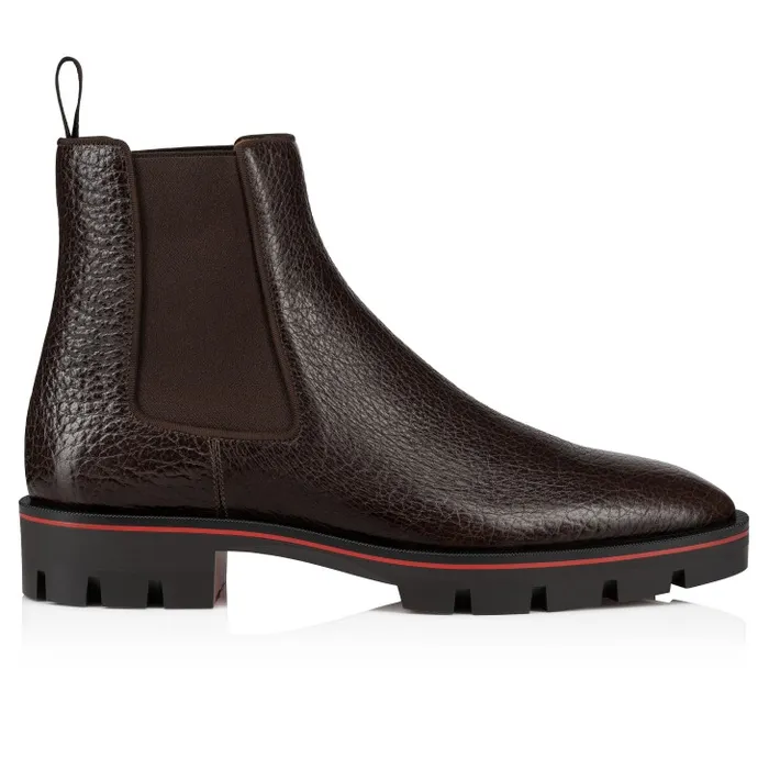 Men Alpinosol Boots 8211 Grained Calf Leather 8211 Corteccia Christian Louboutin Boots