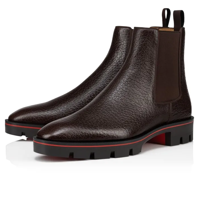 Men Alpinosol Boots 8211 Grained Calf Leather 8211 Corteccia Christian Louboutin Boots