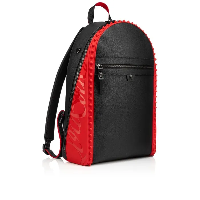 Men Backparis Backpack 8211 Calf Leather And Rubber 8211 Black Christian Louboutin Backpacks
