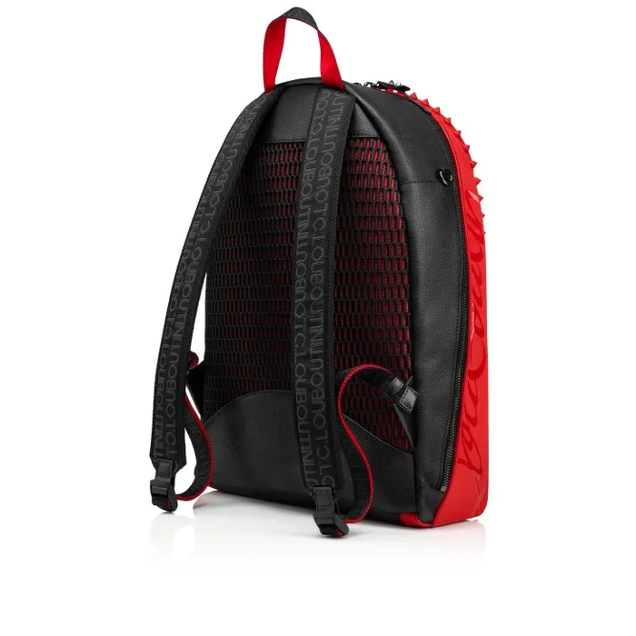 Men Backparis Backpack 8211 Calf Leather And Rubber 8211 Black Christian Louboutin Backpacks