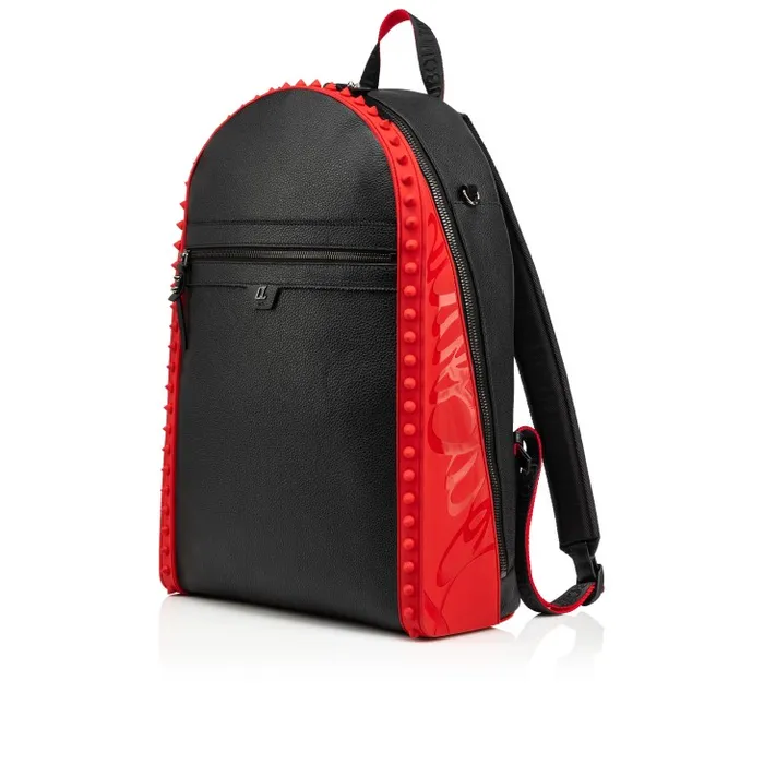 Men Backparis Backpack 8211 Calf Leather And Rubber 8211 Black Christian Louboutin Backpacks