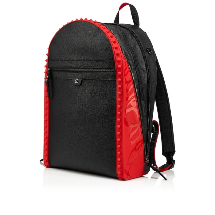 Men Backparis Backpack 8211 Calf Leather And Rubber 8211 Black Christian Louboutin Backpacks