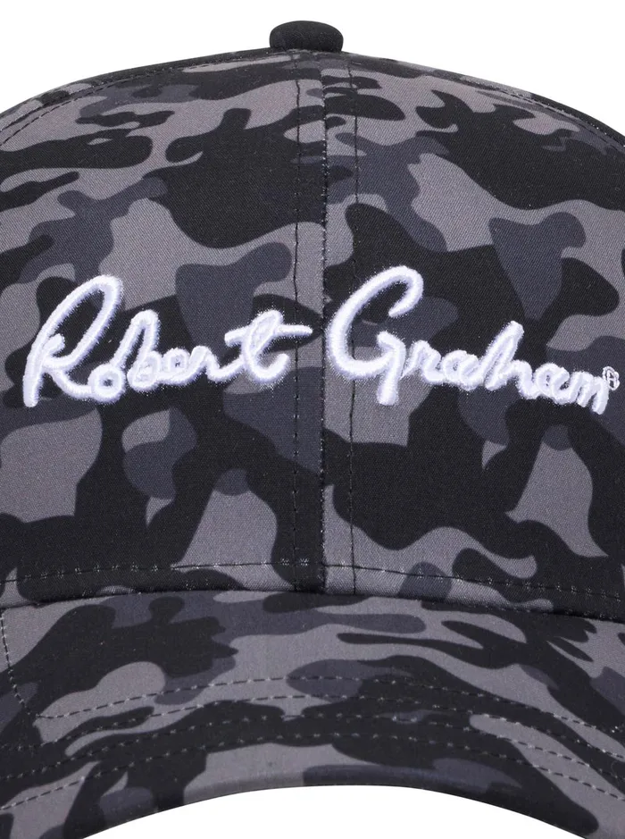 Men Belts and Hats Robert Graham RG CAMO CAP Black