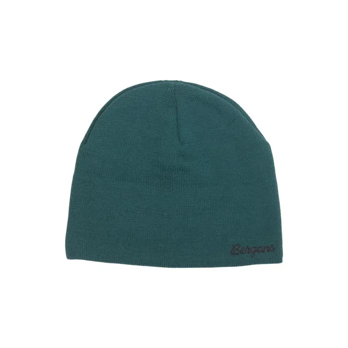 Men Bergans Of Norway Beanies And Caps Allround Warmest Merino Beanie Malachite Green