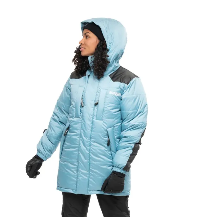 Men Bergans Of Norway Down Jackets Expedition Down Unisex Parka Arctic Ocean Blue Black