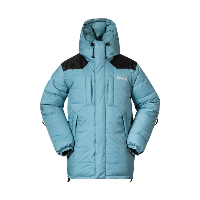 Men Bergans Of Norway Down Jackets Expedition Down Unisex Parka Arctic Ocean Blue Black