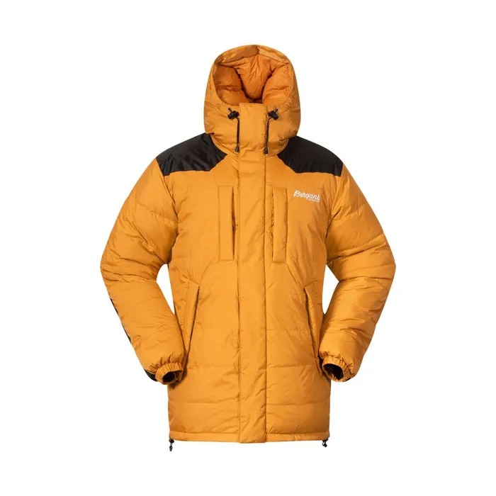 Men Bergans Of Norway Down Jackets Expedition Down Unisex Parka Arctic Ocean Yellow Black