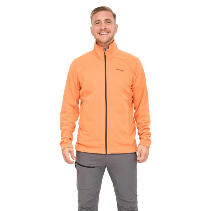 Men Bergans Of Norway Fleece Finnsnes Fleece Jacket Faded Orange