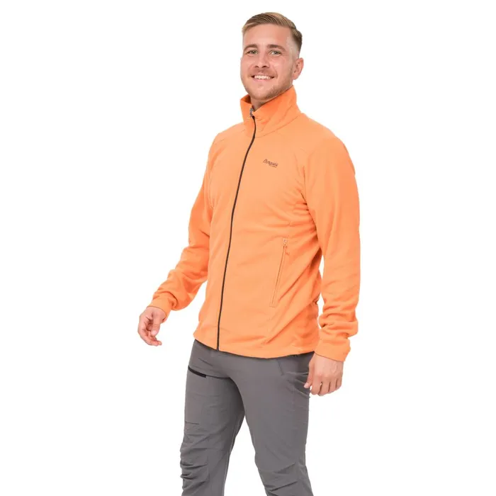Men Bergans Of Norway Fleece Finnsnes Fleece Jacket Faded Orange