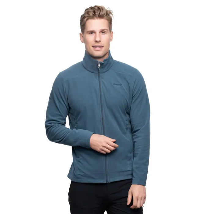 Men Bergans Of Norway Fleece Finnsnes Fleece Jacket Orion Blue