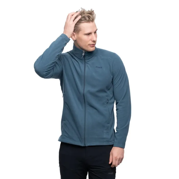 Men Bergans Of Norway Fleece Finnsnes Fleece Jacket Orion Blue