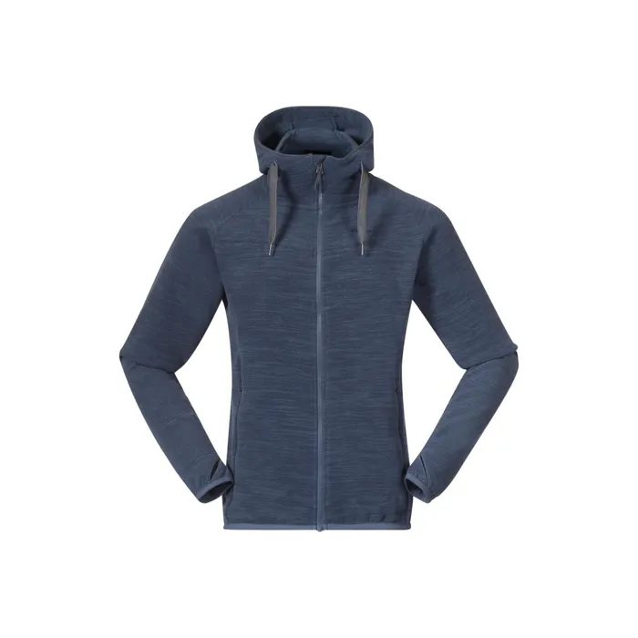 Men Bergans Of Norway Fleece Hareid Fleece Jacket Granite Blue