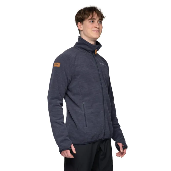 Men Bergans Of Norway Fleece Hareid Fleece Jacket Nohood Dark Navy