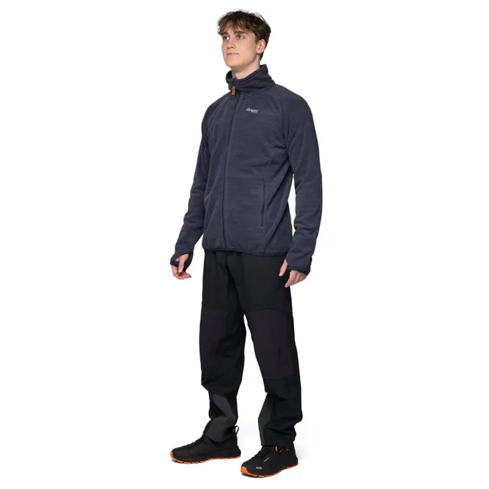 Men Bergans Of Norway Fleece Hareid Fleece Jacket Nohood Dark Navy