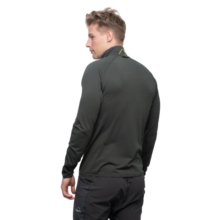 Men Bergans Of Norway Fleece Y Lightline Essence Midlayer Jacket Dark Shadow Grey