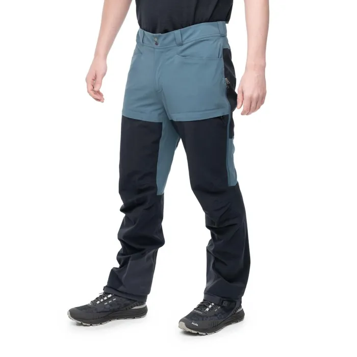 Men Bergans Of Norway Hiking Pants Bekkely Hybrid Pants Orion Blue Black