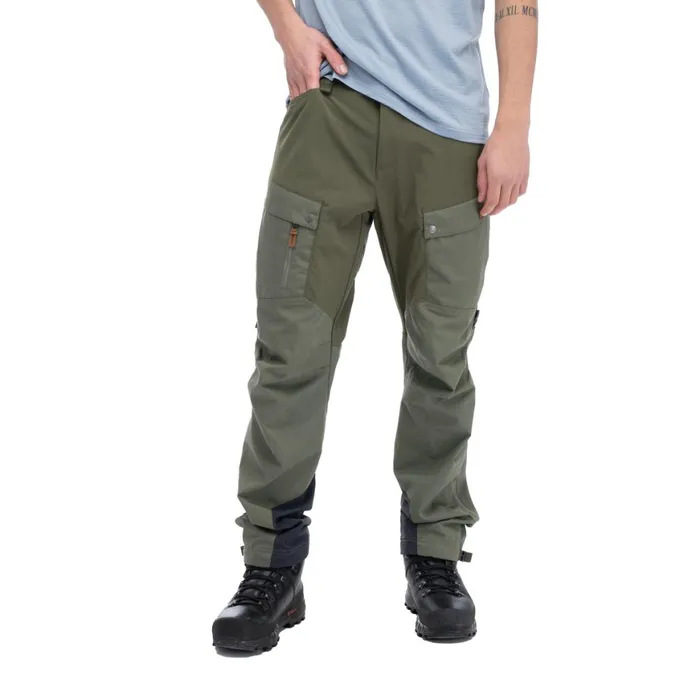 Men Bergans Of Norway Hiking Pants Nordmarka Favor Outdoor Pants Green Mud