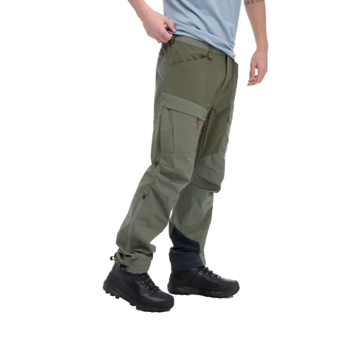 Men Bergans Of Norway Hiking Pants Nordmarka Favor Outdoor Pants Green Mud