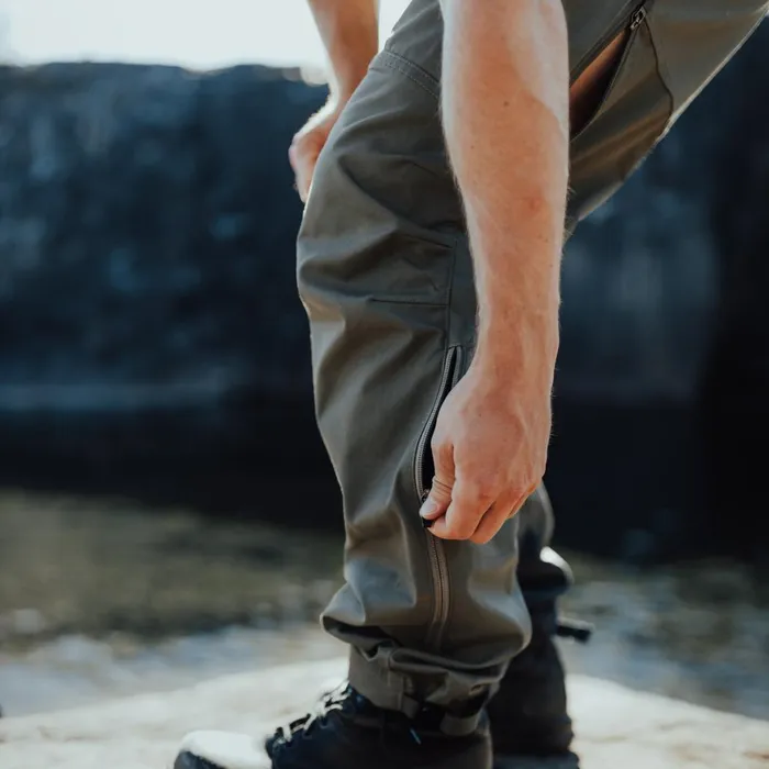 Men Bergans Of Norway Hiking Pants Nordmarka Favor Outdoor Pants Green Mud