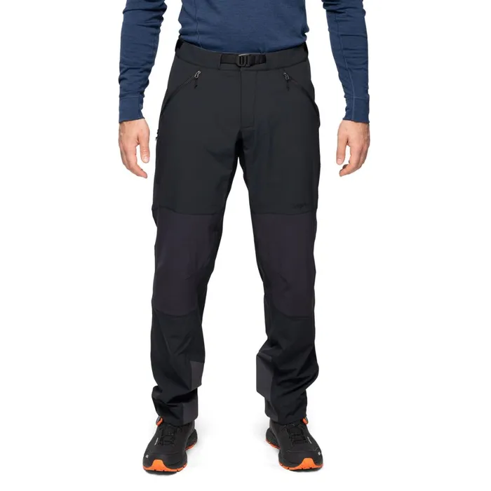 Men Bergans Of Norway Hiking Pants Vaagaa Softshell Pants Black