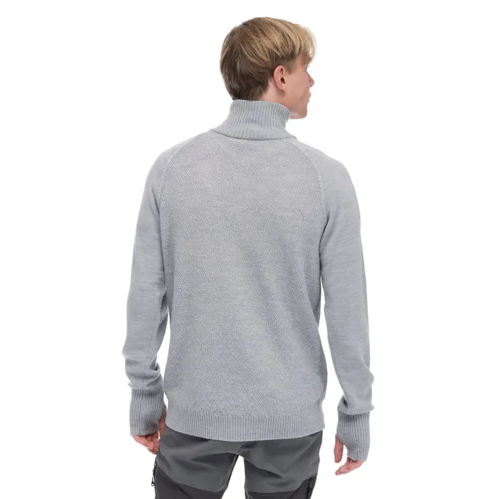 Men Bergans Of Norway Jumpers And Long Sleeves Ulriken Light Merino Jumper Magnesium Grey