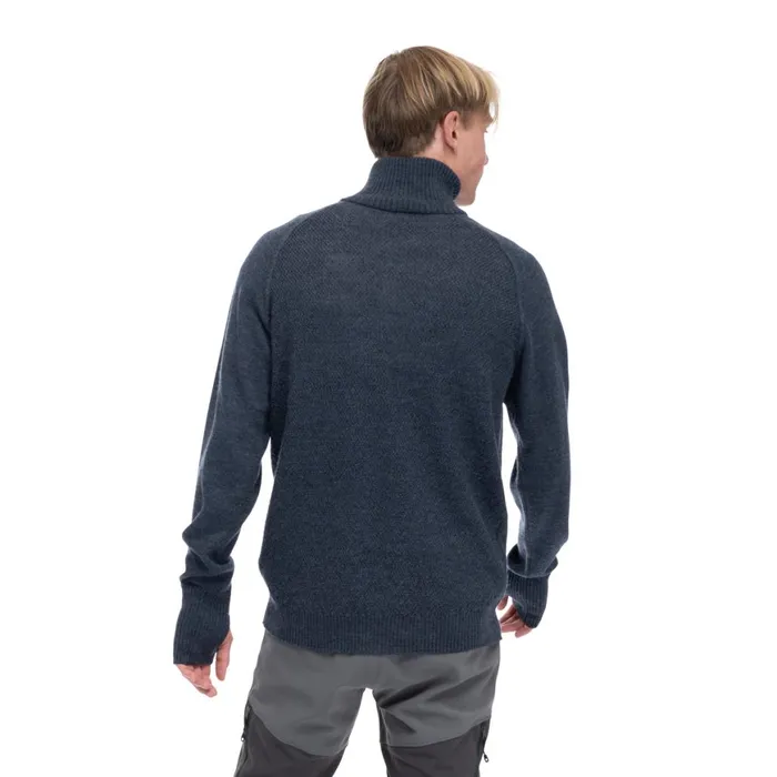 Men Bergans Of Norway Jumpers And Long Sleeves Ulriken Light Merino Jumper Orion Blue