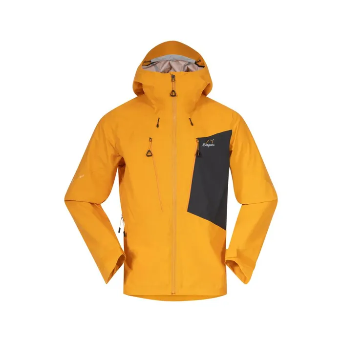 Men Bergans Of Norway Shell Jackets Y Mountainline Breathe 3l Shell Jacket Mango Yellow