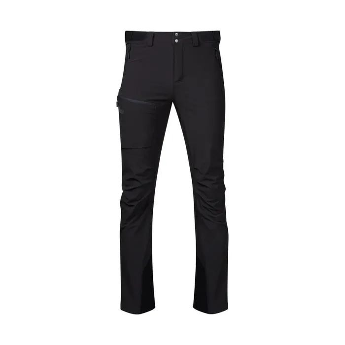 Men Bergans Of Norway Softshell Pants Breheimen Softshell Pants Black Solid Charcoal