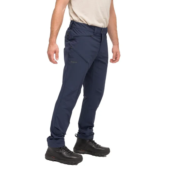 Men Bergans Of Norway Softshell Pants Rabot Light Softshell Pants Navy Blue