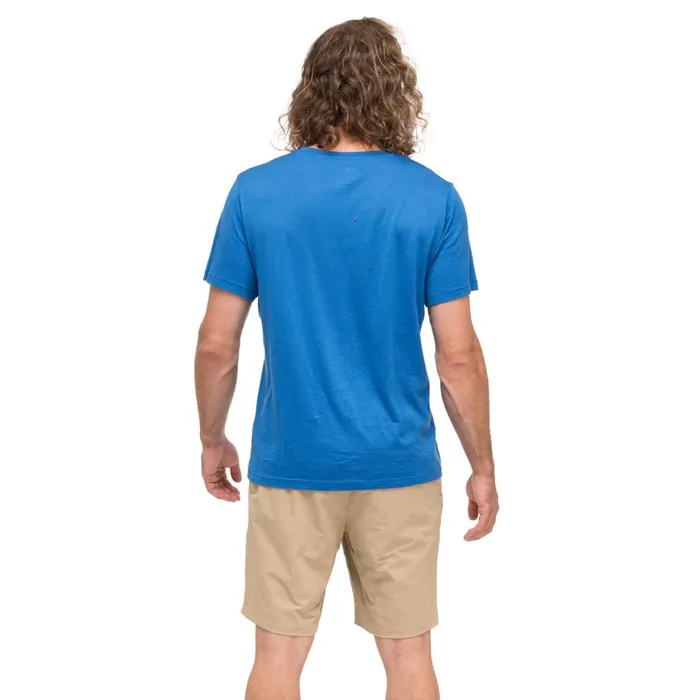 Men Bergans Of Norway TShirts Rabot Mount Wool Tee Space Blue