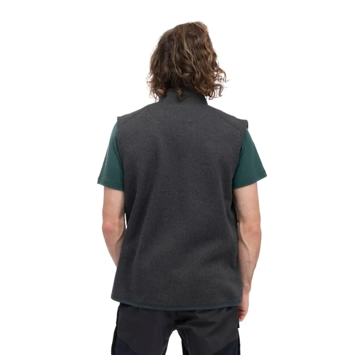 Men Bergans Of Norway Vests Kamphaug Knitted Vest Dark Shadow Grey