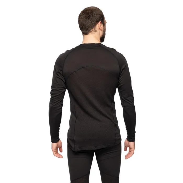 Men Bergans Of Norway Wool Longsleeved Shirts InnerPure Merino Long Sleeve Black